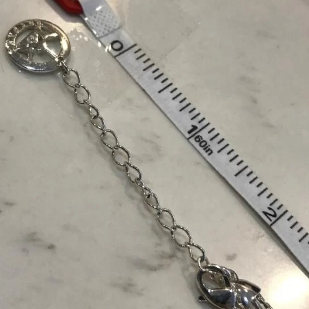 Crown Trifari Silver-Tone Triple Layer Necklace - Picture 6 of 9